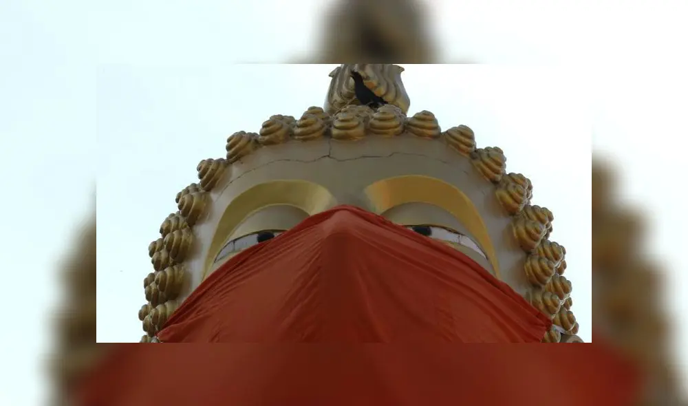 La iniciativa surgió de los monjes del propio templo. Fuente: Efe.