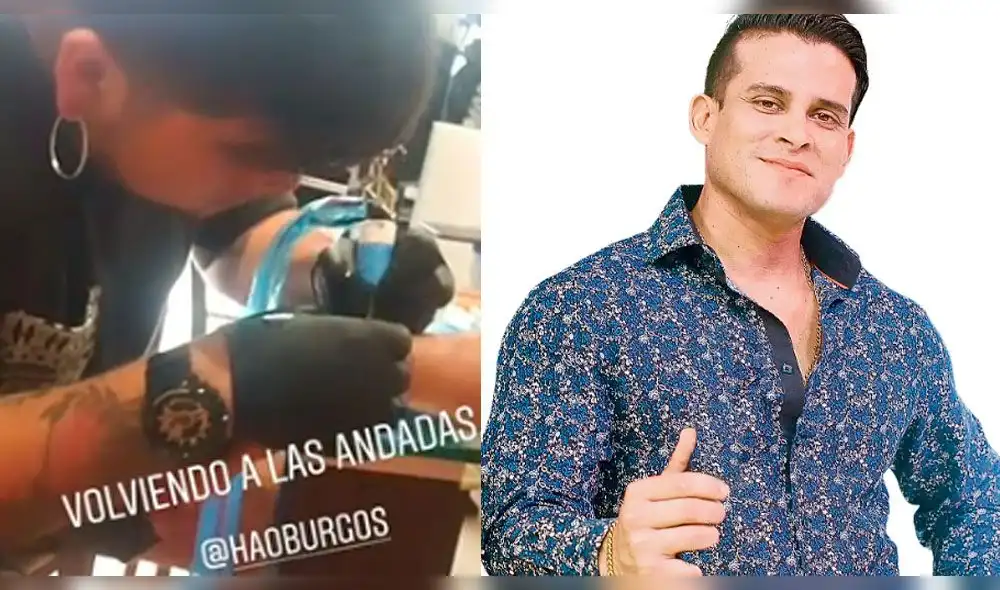 Christian Domínguez se hace nuevo tatuaje