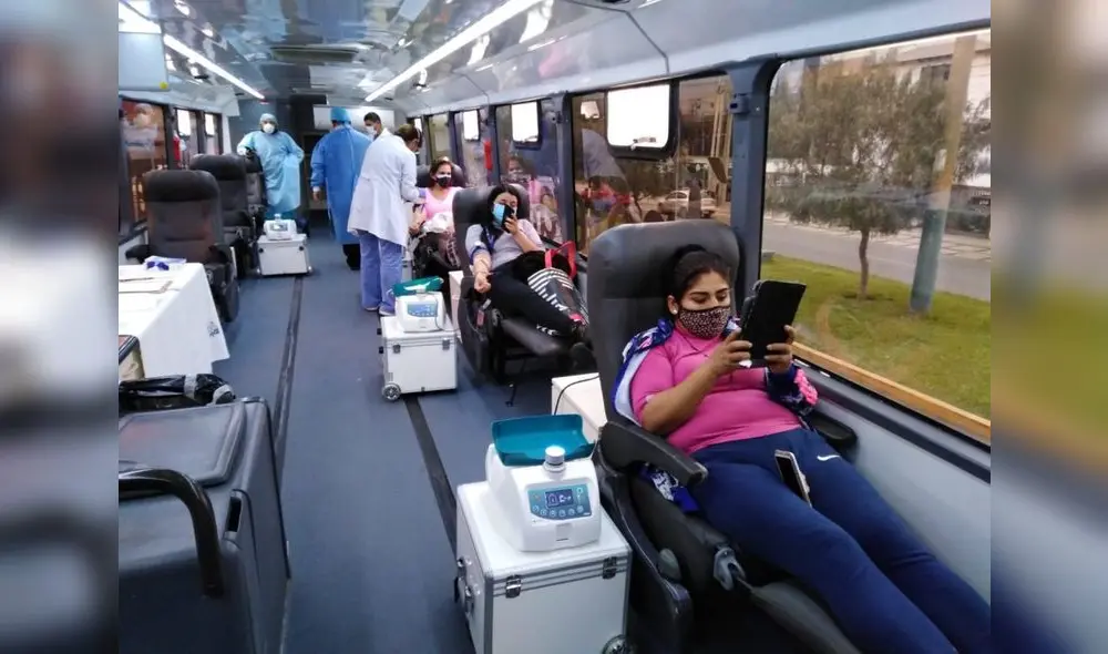 El Hemobús cuenta con las herramientas necesarias para realizar las donaciones de sangre. Foto: Minsa