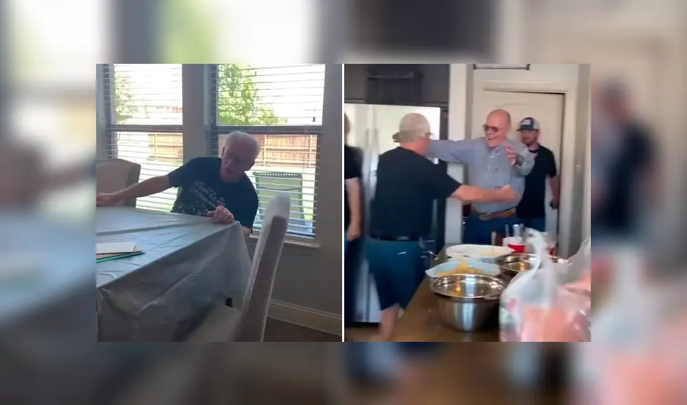 Ambos amigos se fundieron en un abrazo, tras reencontrarse después de 18 meses. Foto: Caters Clips/YouTube