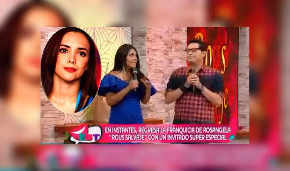 'Carloncho' corrigió a Rosángela Espinoza en vivo y ella no se queda callada [VIDEO]