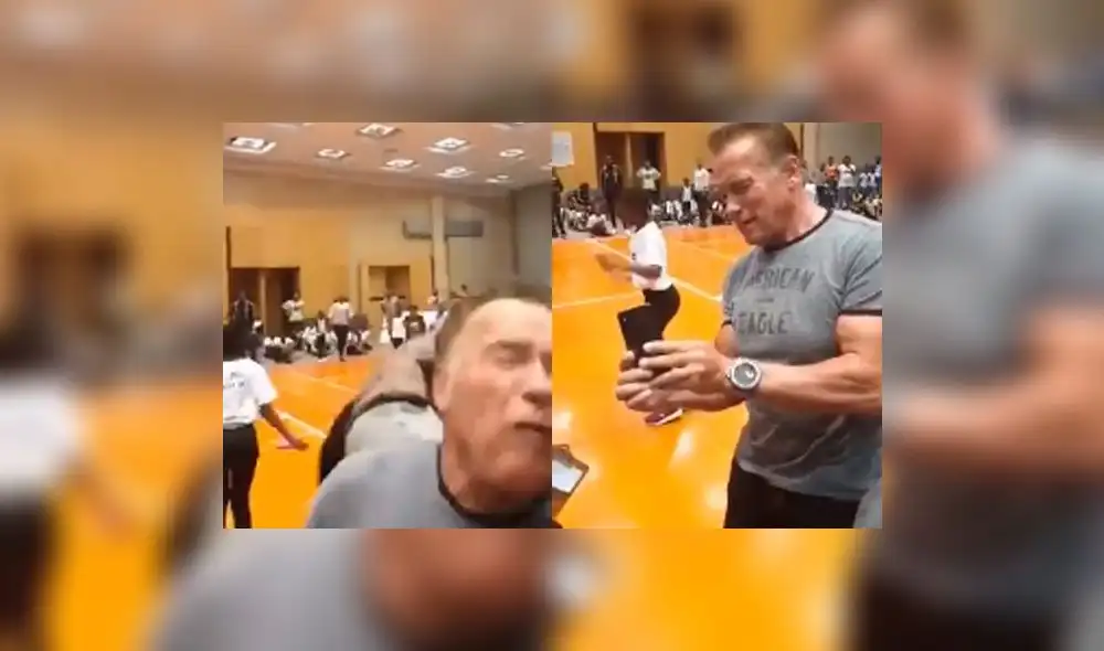 Videos inéditos de la brutal patada que recibió Arnold Schwarzenegger son difundidos