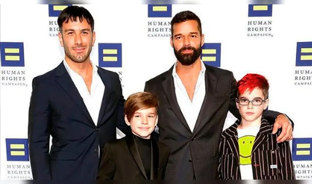 Ricky Martin y familia