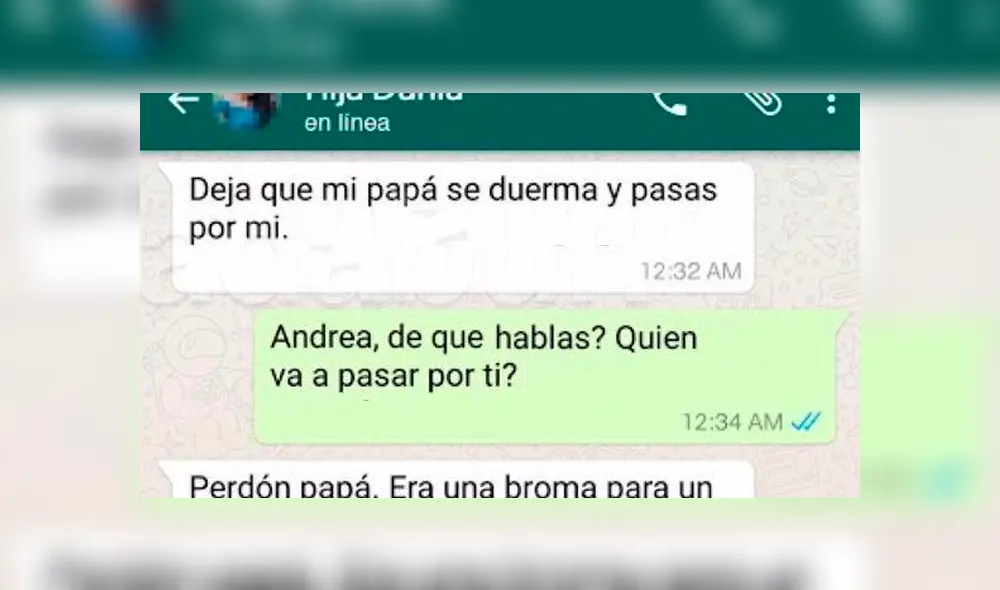 WhatsApp: muchacha le juega pesada broma a su padre y él reacciona así [FOTOS]