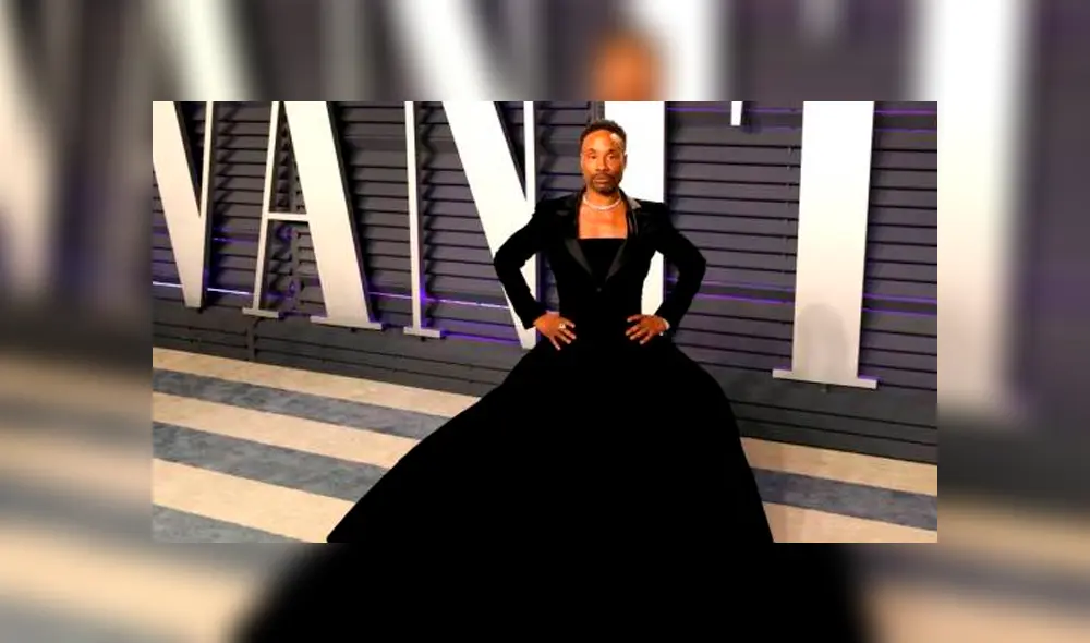 El actor de Pose luce por segundo año consecutivo con un espectacular vestido (Foto: Twitter)