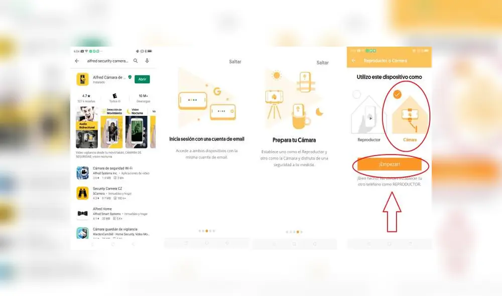 Desliza para saber cómo configurar la aplicación. Foto: Paréntesis.