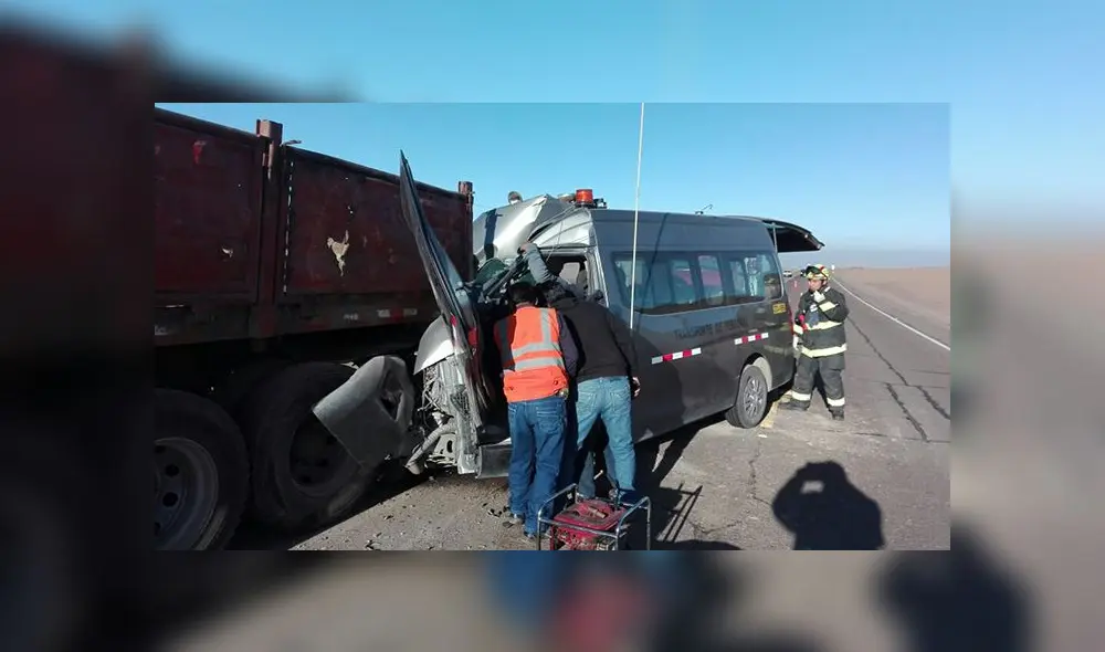 Un muerto y seis heridos deja accidente en carretera de Moquegua [FOTOS]