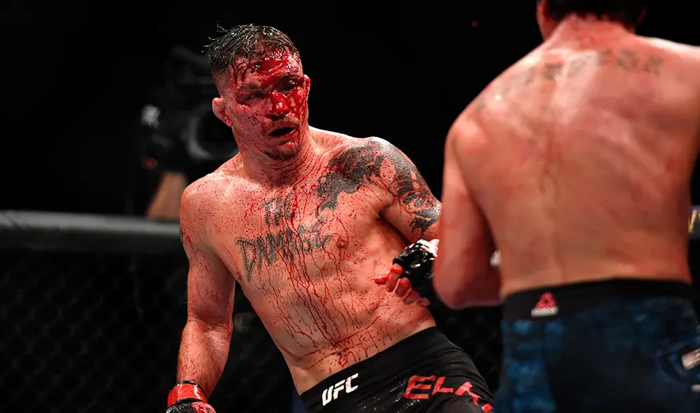 Darren Elkins se enfrentó a Nate Landwehr. Foto: AFP.