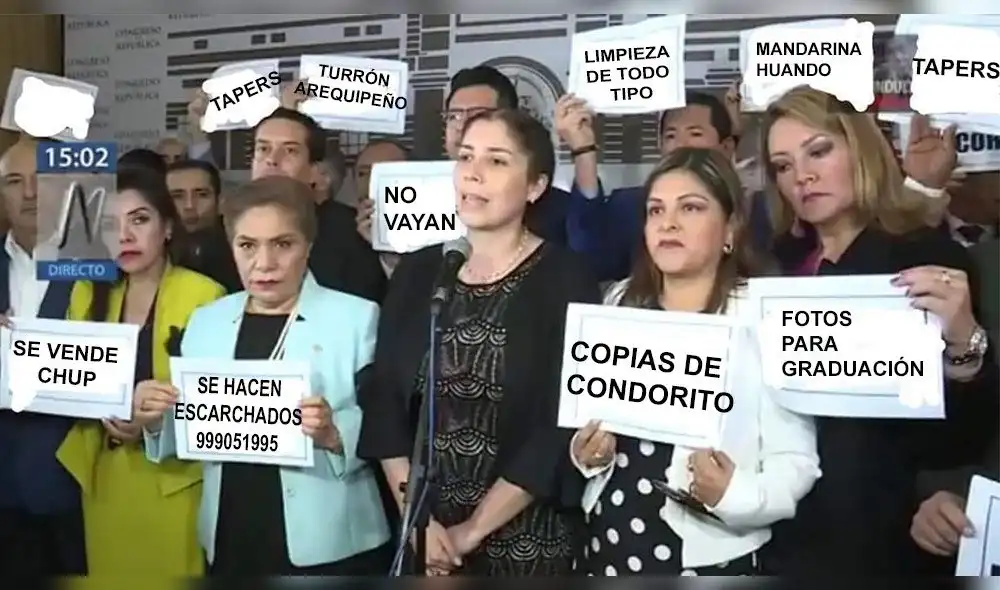 Facebook: Congresistas de Fuerza Popular se convierte en blanco de burlas y divertidos memes