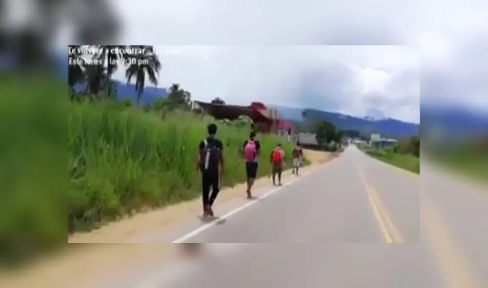Caminata hacia Junín. Créditos: América.