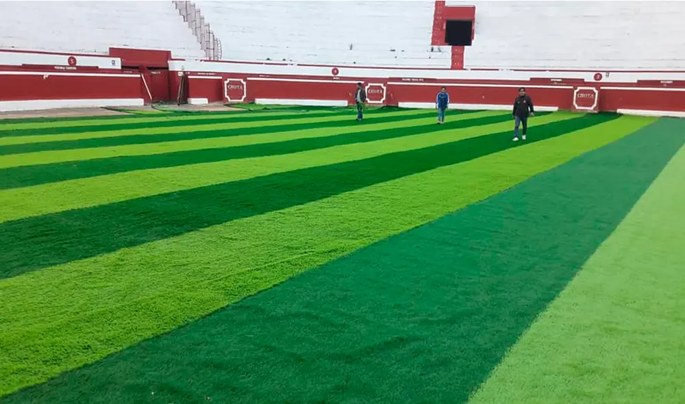 La plaza de toros "El Vizcaíno" será utilizada como campo de fútbol en Cajamarca. | Foto: Pulso Deportivo