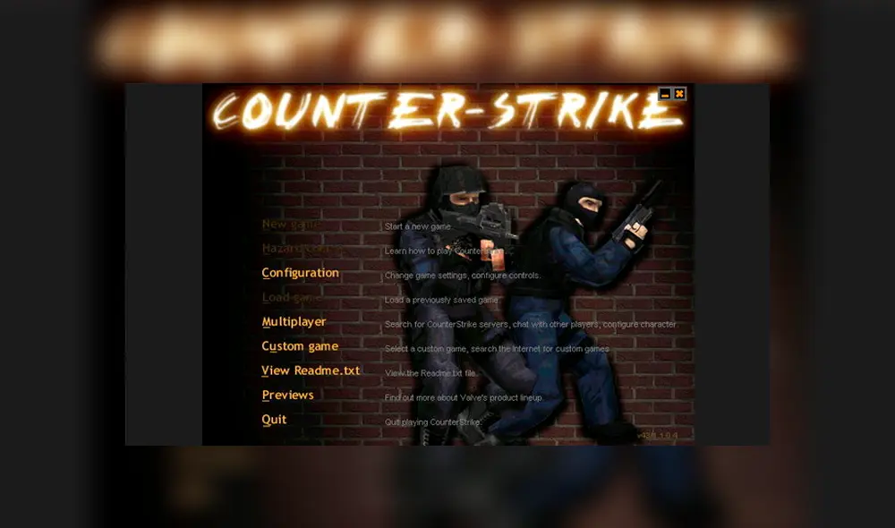 Counter Strike apareció por primera vez hace exactamente 20 años como mod de Half-Life [VIDEO]
