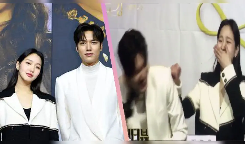 Lee Min Ho y Kim Go Eun pasaron un curioso momento durante la conferencia de prensa de The king: eternal monarch.