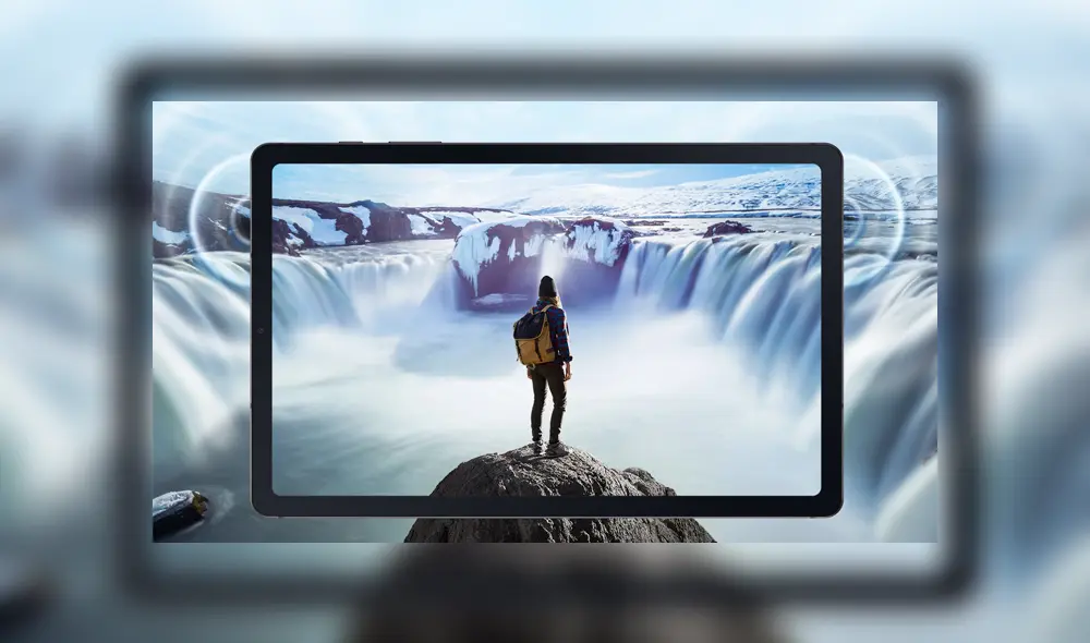 La Samsung Galaxy Tab S6 Lite cuenta con dos altavoces Dolby Atmos.
