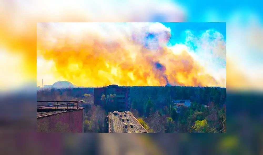El incendio se acerca a los depósitos de residuos radiactivos de Chernobyl. Foto: Yaroslav Yemelianenko.