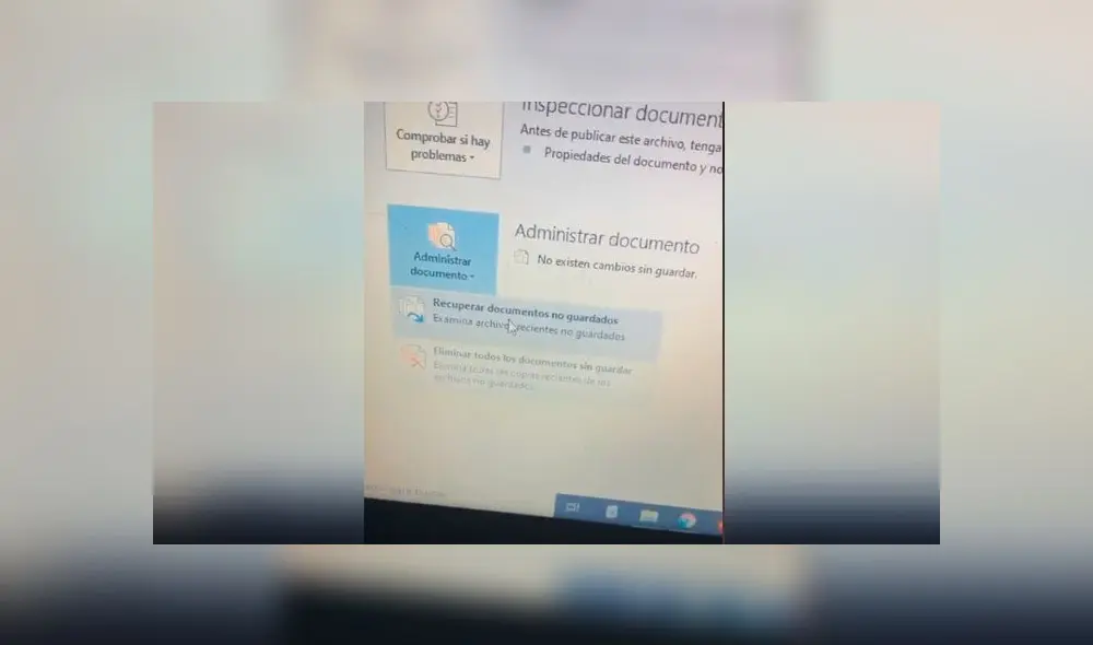 Desliza las imágenes para ver cómo funciona este truco que te servirá a recuperar un documento que no guardaste antes de cerrarlo. Foto: TikTok Desliza las imágenes para ver cómo funciona este truco que te servirá a recuperar un documento que no guardaste antes de cerrarlo. Foto: TikTok