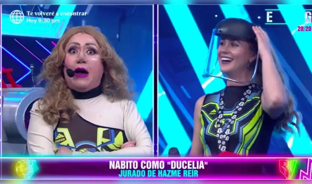 Sin embargo, la oxapampina terminó sucumbiendo ante el divertido doble y no pudo evitar sonreír. (Foto: Captura)