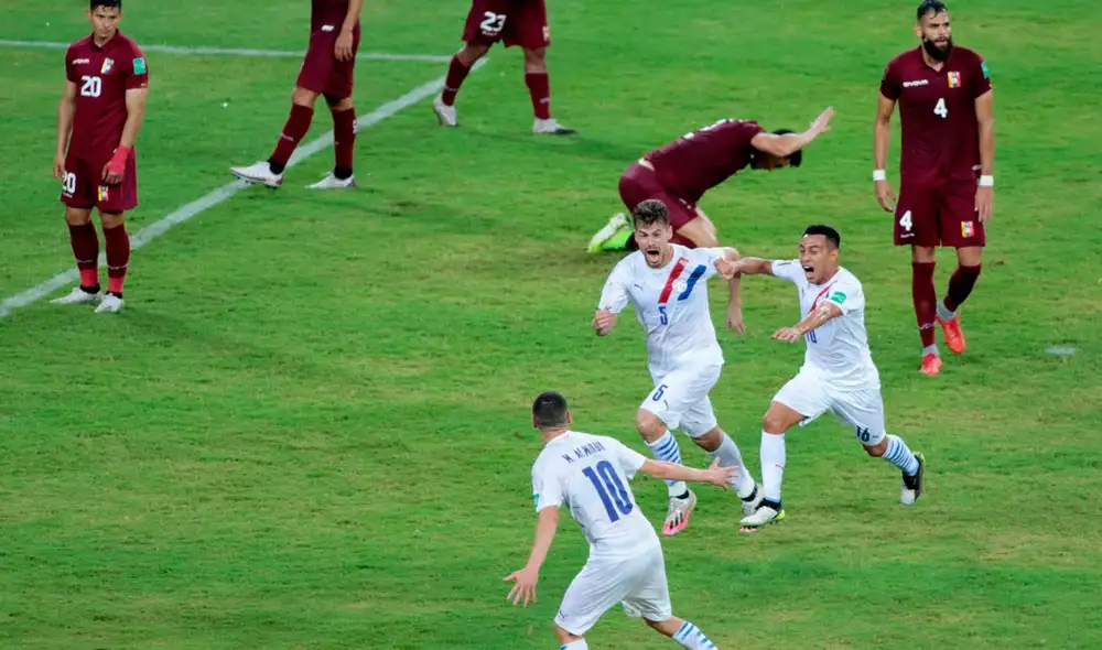 Paraguay venció 1-0 Venezuela por la fecha 2 de las Eliminatorias Qatar 2022. Foto: Twitter / @Albirroja Paraguay venció 1-0 Venezuela por la fecha 2 de las Eliminatorias Qatar 2022. Foto: Twitter / @Albirroja