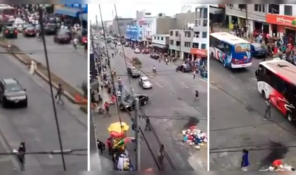 Ambulantes retornar a exteriores de mercado de Trujillo. Ambulantes retornar a exteriores de mercado de Trujillo.