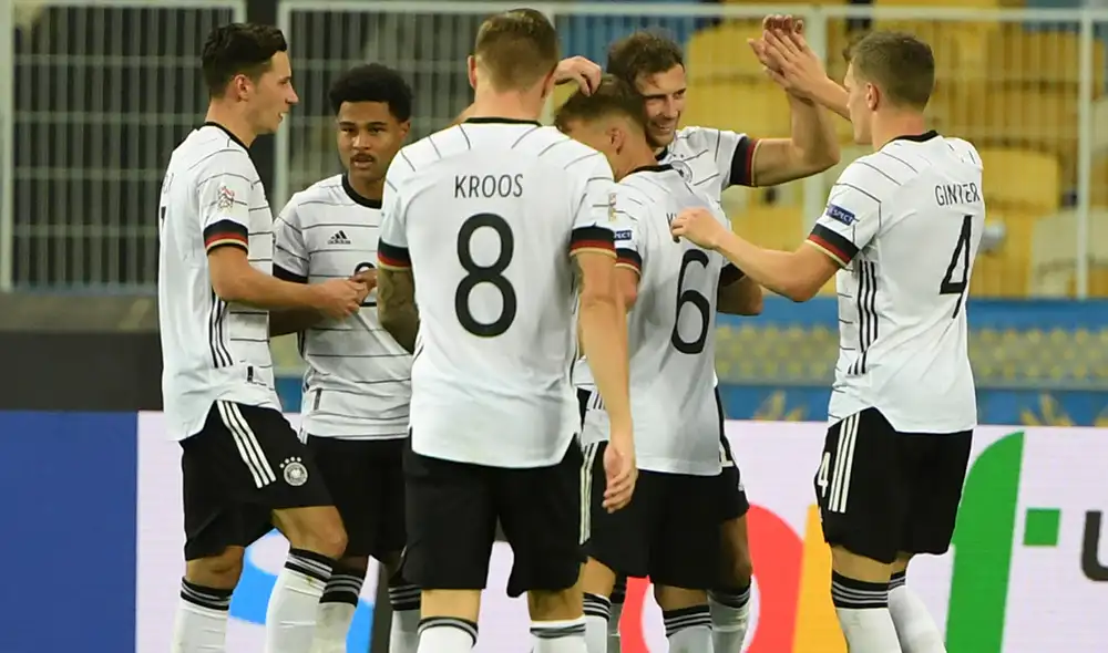 Alemania venció a Ucrania en Kiev por la fecha 3 de la Uefa Nations League. Foto: AFP