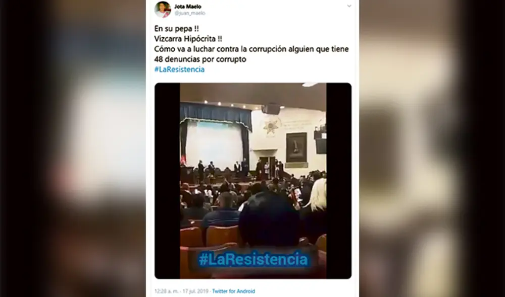 Injurias. Juan Maelo comparte sus agresiones contra Vargas Llosa, Martín Vizcarra y Gloria Montenegro.