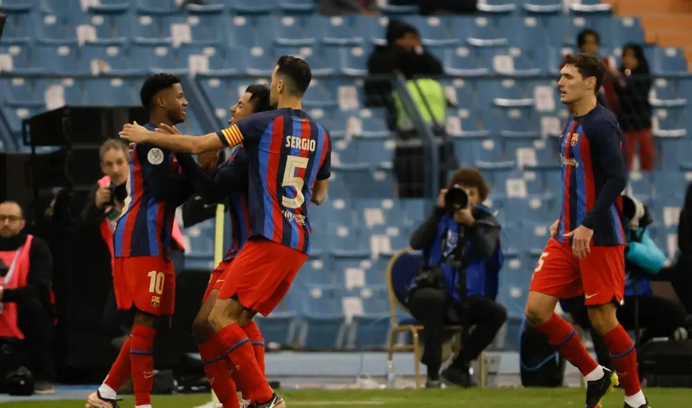 Los azulgranas sacaron su pase a la gran final tras derrotar al Real Betis. Foto: EFE