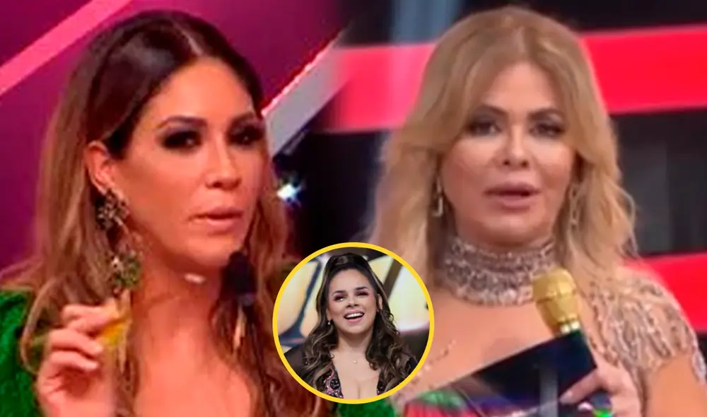 Gisela Valcárcel interrumpió a Tilsa Lozano cuando emitía un comentario sobre Giuliana Rengifo. Foto: composición/captura América TV