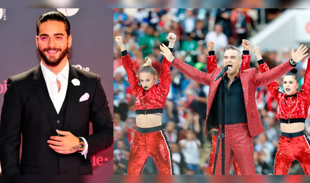 Se burlan de Maluma y Nicky Jam por show de Robbie Williams