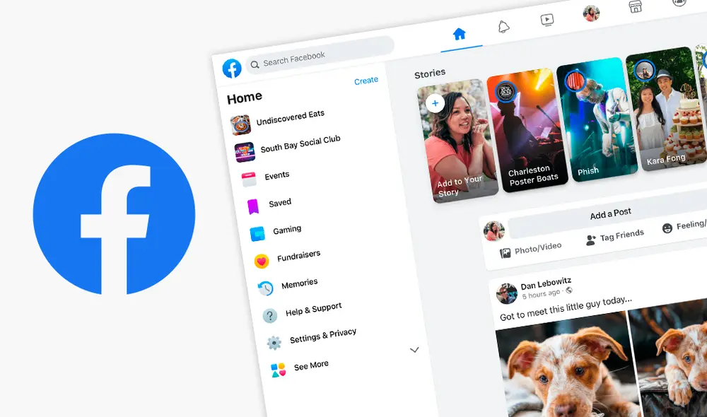 La nueva interfaz de Facebook. | Foto: La República