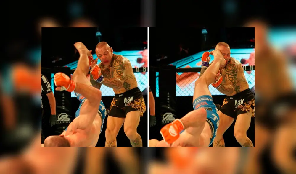 La increíble patada del luchador Davy Gallon es candidata a mejor nocaut del año La increíble patada del luchador Davy Gallon es candidata a mejor nocaut del año