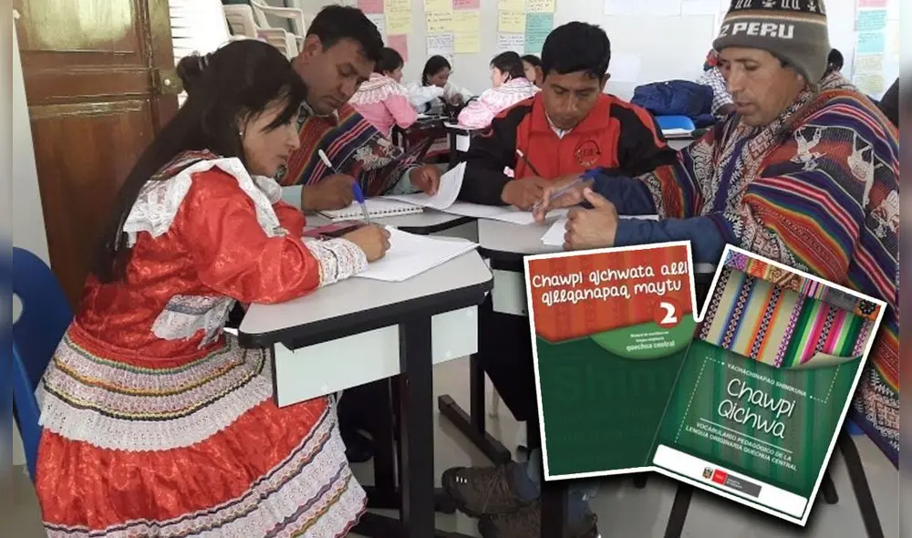 Minedu presenta manual de quechua central que beneficiará a más 200 mil estudiantes. Foto: Agencia Andina