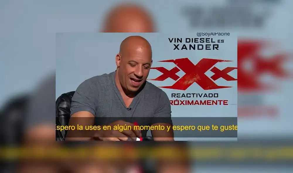 YouTube: Vin Diesel recibió como regalo una camiseta de la selección peruana de fútbol