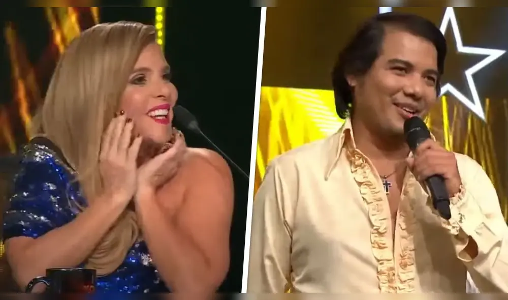 Johanna San Miguel e imitador de Sandro en Yo soy: Grandes batallas Johanna San Miguel e imitador de Sandro en Yo soy: Grandes batallas