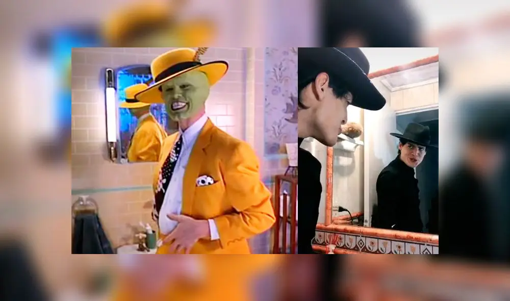 Desliza las imágenes para ver la divertida parodia que hizo un joven peruano de 'La máscara'. Foto: TikTok/Bruce Paz Desliza las imágenes para ver la divertida parodia que hizo un joven peruano de 'La máscara'. Foto: TikTok/Bruce Paz