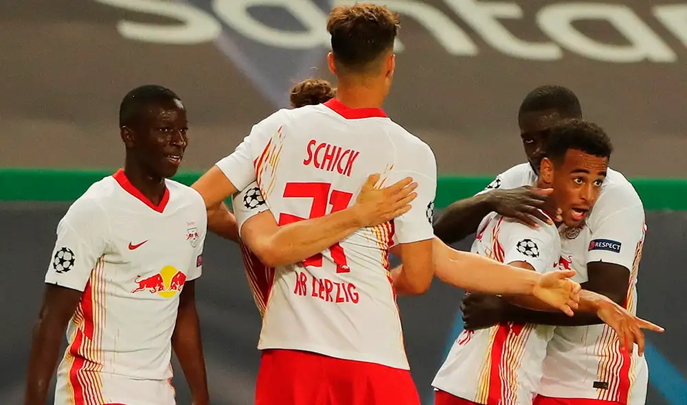 RB Leipzig venció 2-0 a Atlético Madrid y es semifinalista de la Champions League. Foto: EFE