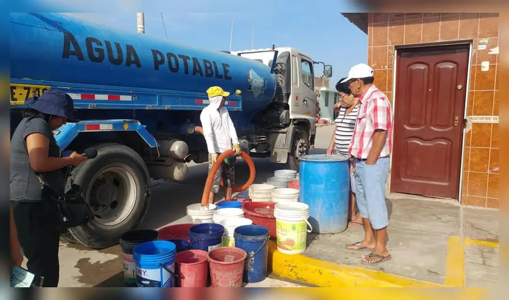 Abastecen de agua potable en el distrito de Pacora.