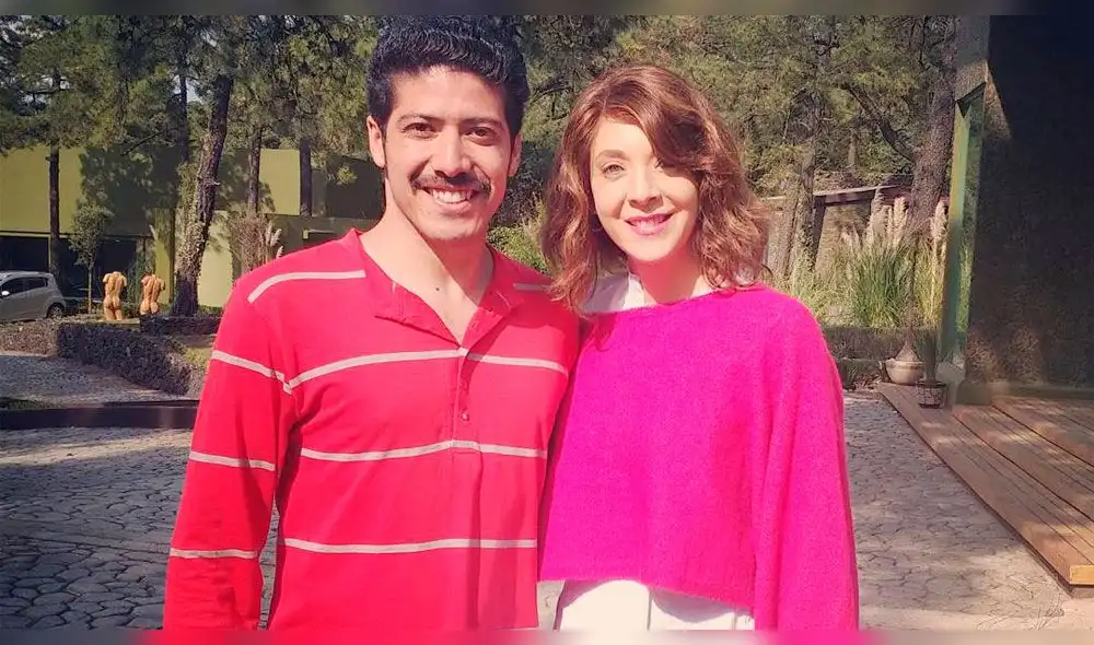 Edith González junto al productor de la película. Foto: Instagram