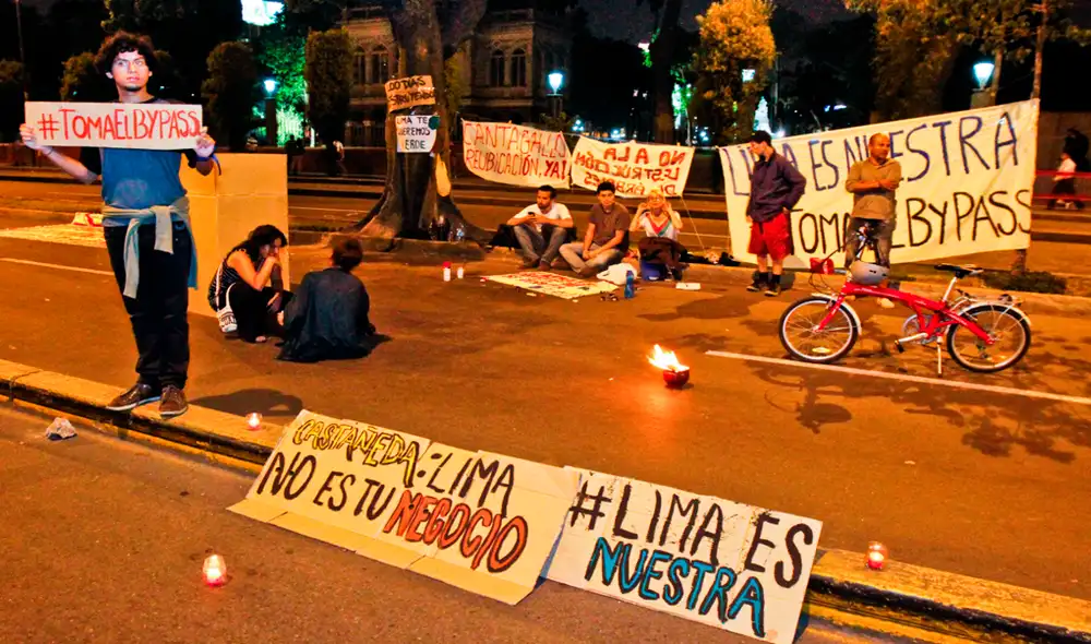 Luis Castañeda: los 100 días de protesta del bypass de 28 de julio [FOTOS]
