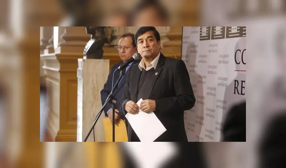 Benicio Ríos: Congreso no debía poner en votación inmunidad parlamentaria Benicio Ríos: Congreso no debía poner en votación inmunidad parlamentaria