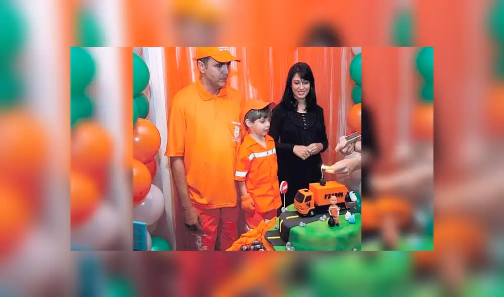 Facebook viral: niño celebra su cumpleaños con la temática del oficio de su padre y conmueve a miles [FOTOS]