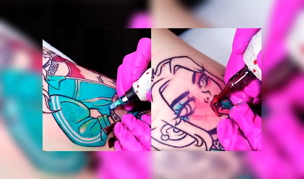 Desliza a la izquierda para ver el tatuaje que ha impresionado a los usuarios de Facebook. Foto: Captura. Desliza a la izquierda para ver el tatuaje que ha impresionado a los usuarios de Facebook. Foto: Captura.