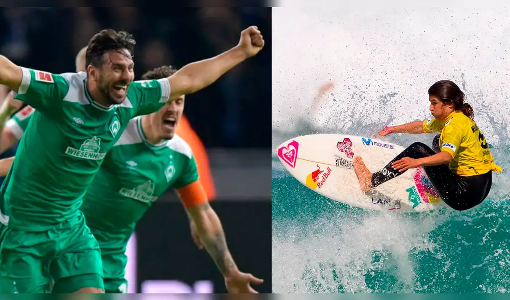 Claudio Pizarro felicitó a Sofía Mulanovich por el campeonato en el Mundial ISA Japón 2019. Claudio Pizarro felicitó a Sofía Mulanovich por el campeonato en el Mundial ISA Japón 2019.