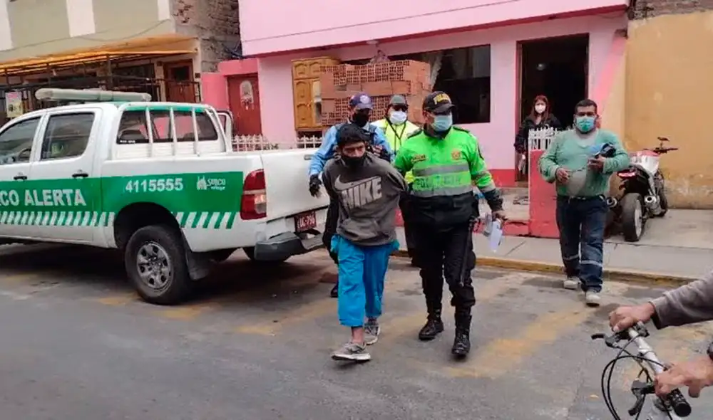 El sujeto fue trasladado a la dependencia de la jurisdicción. Foto: Municipalidad de Surco El sujeto fue trasladado a la dependencia de la jurisdicción. Foto: Municipalidad de Surco