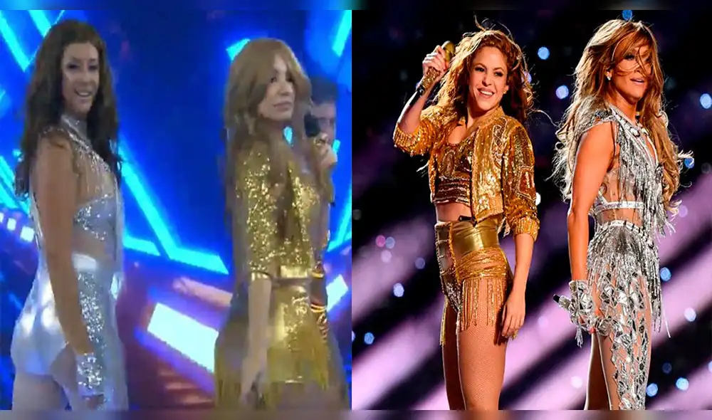 Janet Barboza y Karla Tarazona imitan a Shakira y Jennifer Lopez