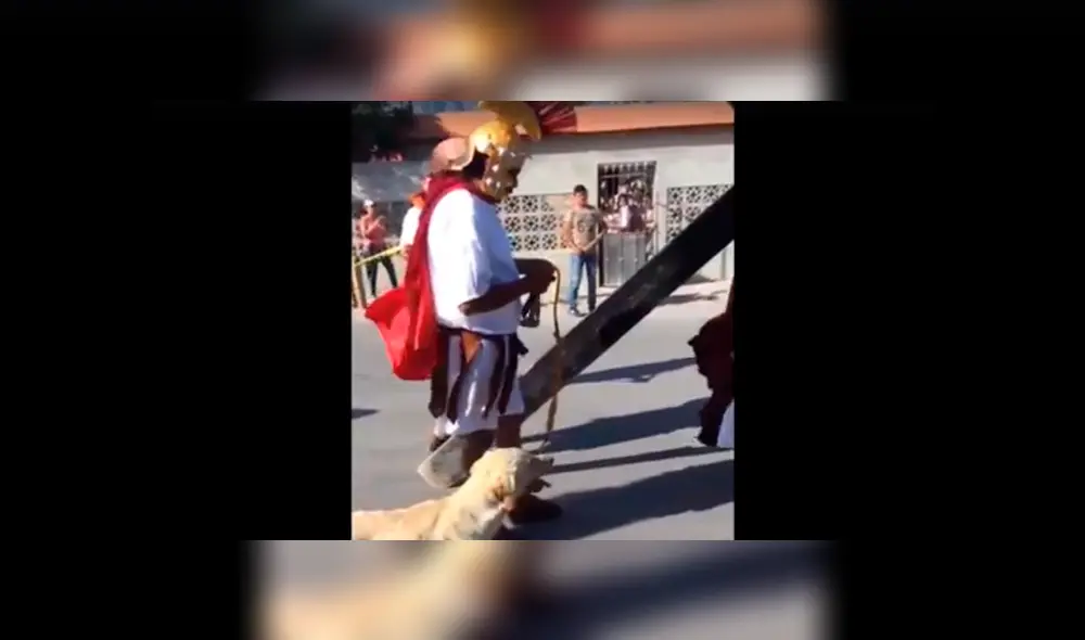 Facebook viral: perro 'creyente' ataca a 'soldados romanos' que azotaban a 'Jesús' [VIDEO]