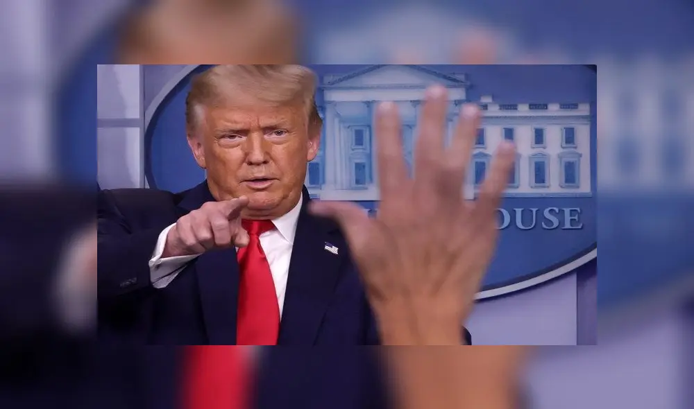 WASHINGTON, DC - JULY 28: U.S. President Donald Trump speaks during a news briefing at the James Brady Press Briefing Room of the White House July 28, 2020 in Washington, DC. The president announced that Eastman Kodak will receive a loan to manufacture ingredients used in pharmaceuticals.   Alex Wong/Getty Images/AFP
