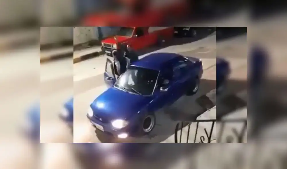 El hombre acababa de llegar de prisión. Fuente: Twitter.