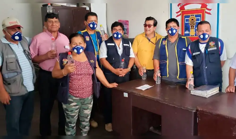 Ediles de Chiclayo reciben mascarillas
