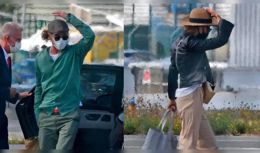 Brad Pitt y la modelo alemana Nicole Poturalski fueron captados en el aeropuerto de Le Castellet, en Francia | FOTO: TMZ Brad Pitt y la modelo alemana Nicole Poturalski fueron captados en el aeropuerto de Le Castellet, en Francia | FOTO: TMZ