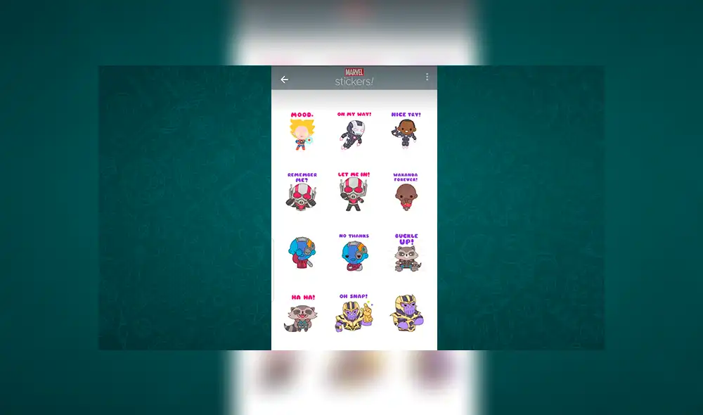 WhatsApp lanza stickers oficiales de ‘Avengers Endgame’ y solo así podrás obtenerlos [FOTOS]